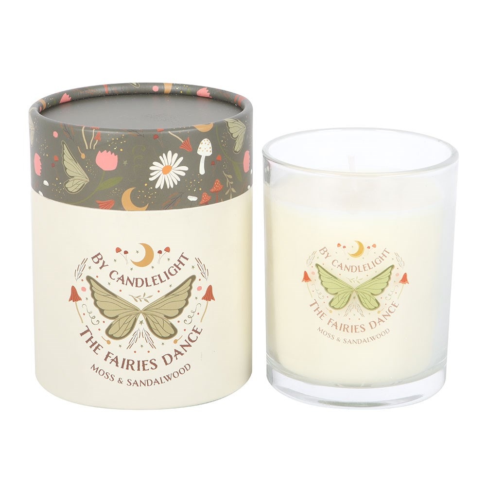 Something Different - Fairy Wing Moss & Sandalwood Scented Candle - Multicolours